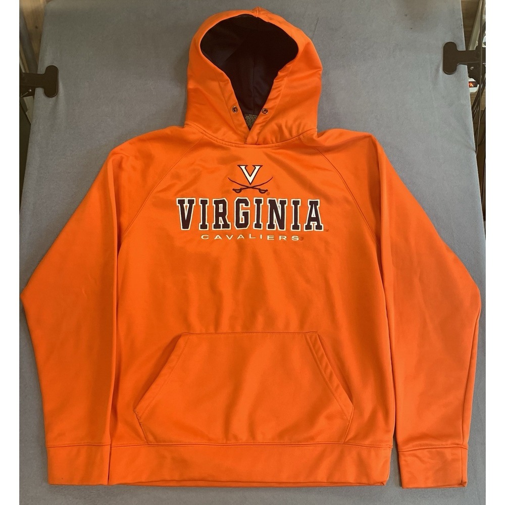 Virginia Cavaliers Hoodie Sweatshirt Mens M Orange NCAA College Pullover